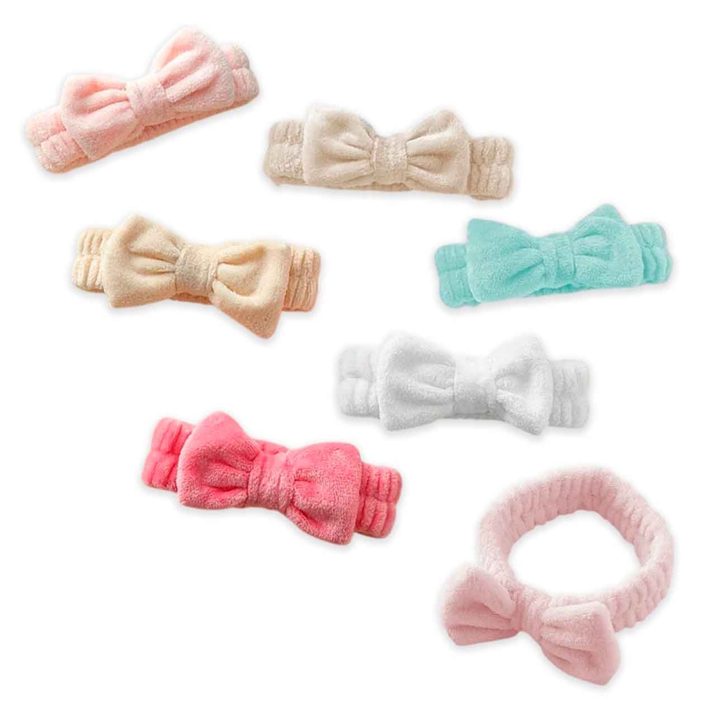 [PM-UT523013] VINCHA PARA SKINCARE CON LAZO LISA