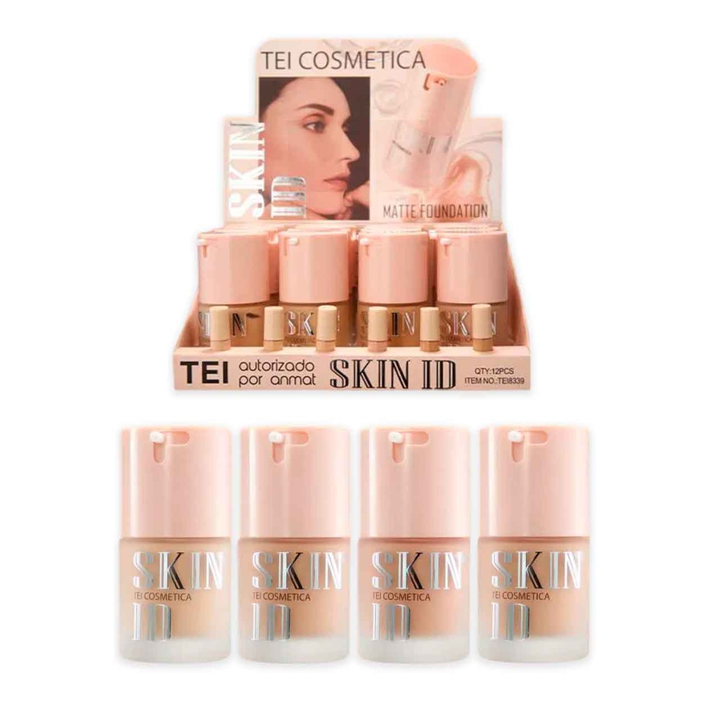BASE LÍQUIDA SKIN ID 4 TONOS TEI