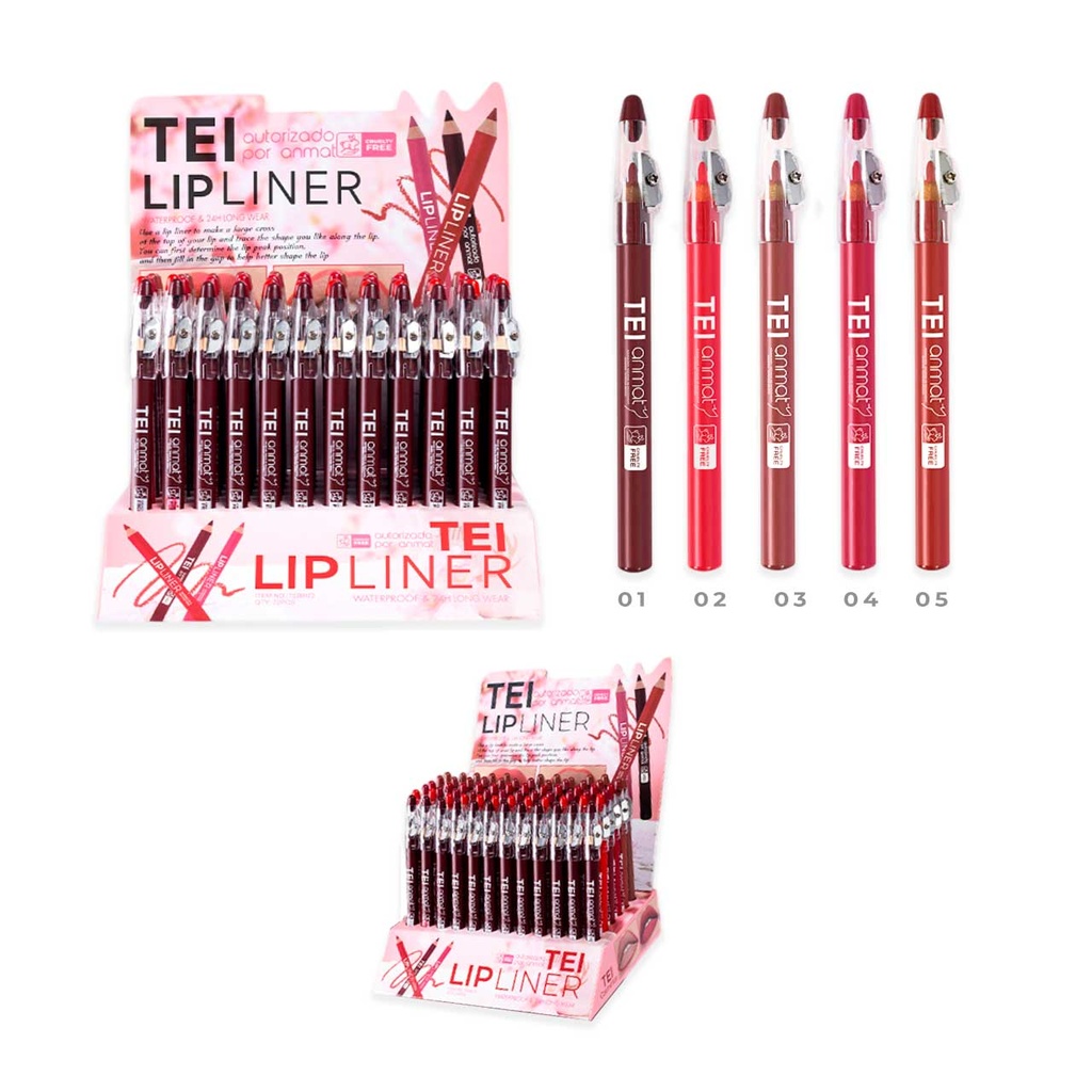 DELINEADOR DE LABIOS CON SACAPUNTAS TEI