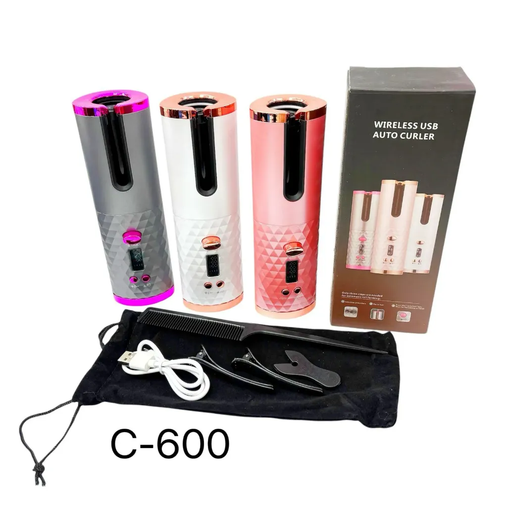 set rizadores de cabello carga usb