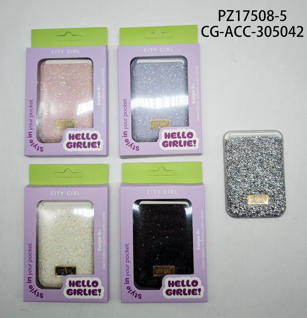 [PG-PZ17508-5] accesorio para celular tarjetero