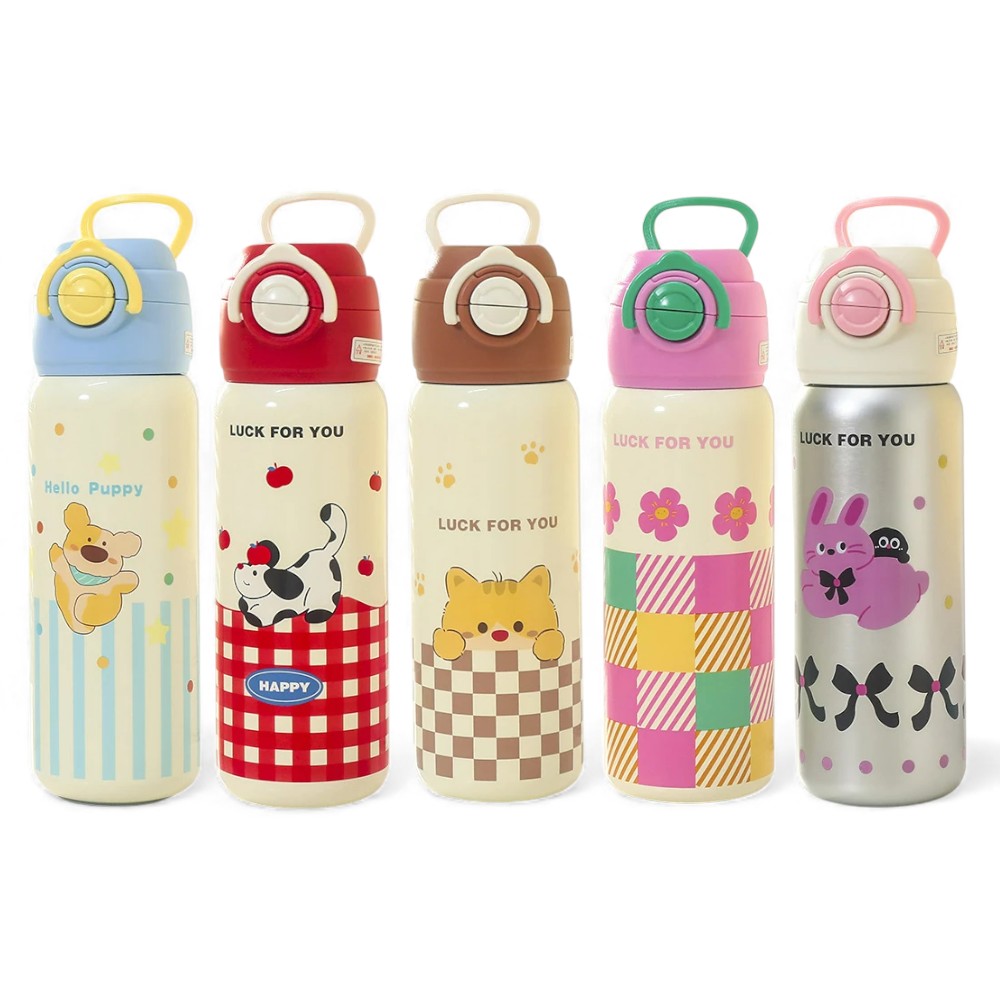 BOTELLA TERMICA KAWAII HAPPY 620ML