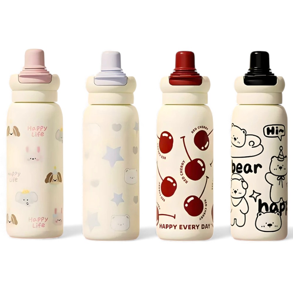 [PM-UT100590] BOTELLA TERMICA GATITOS/PERRITOS 500ML