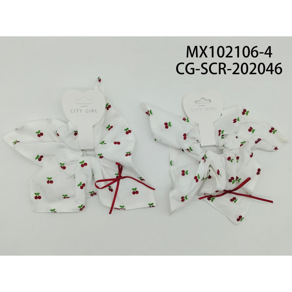 [PG-MX102106-4] scrunchie cerezas