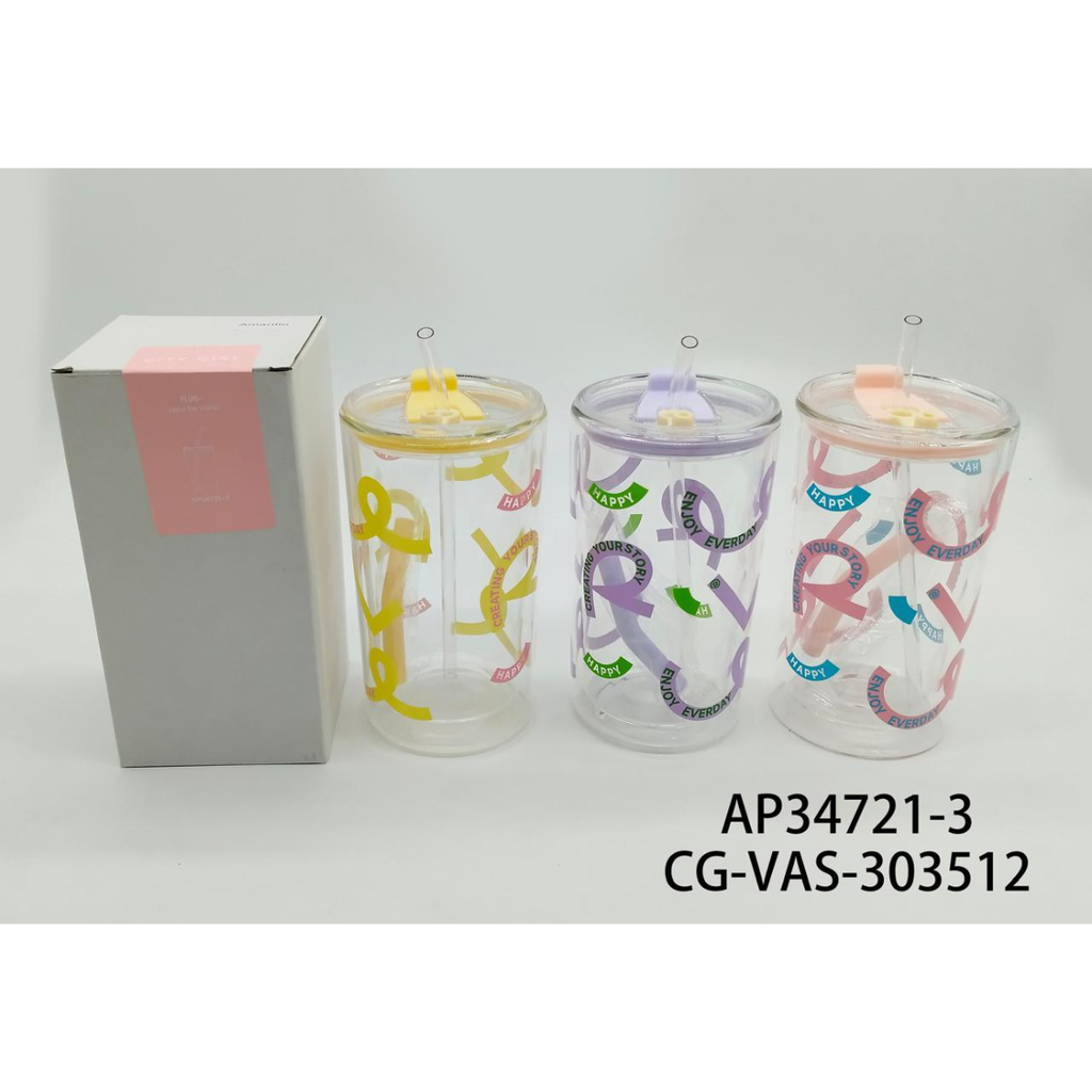 vaso plastico con sorbete