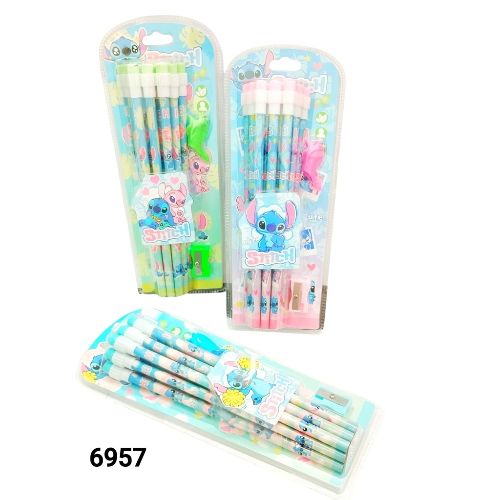 lapices stitch + sacapuntas x1u.