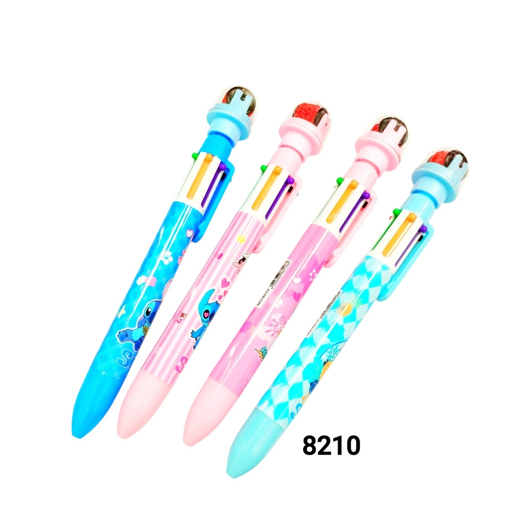 lapicera c/ colores y rodillo sello x1u.