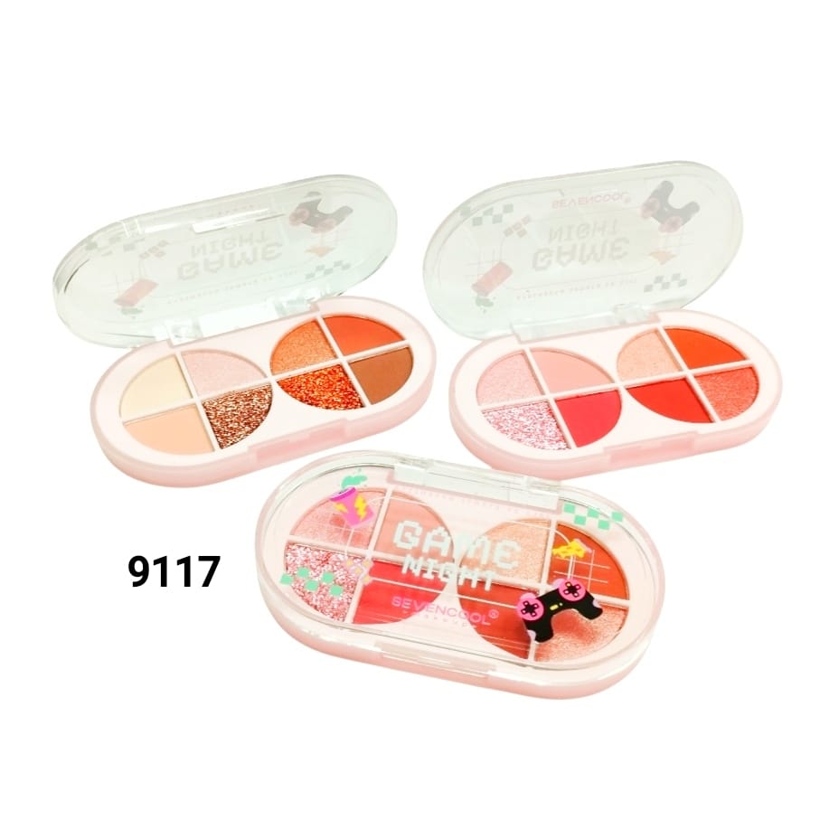mini paleta sombras p/ ojos sevencool x1u.