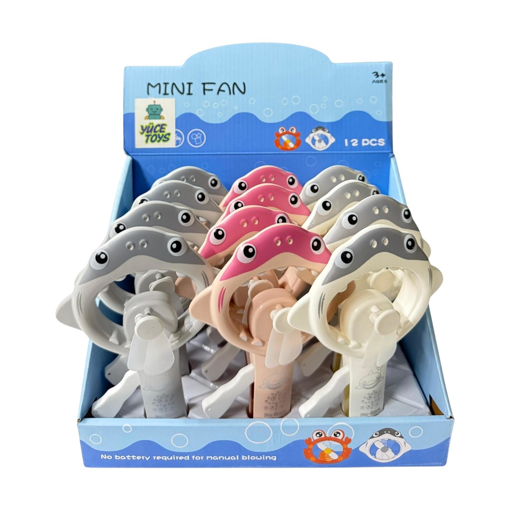 ventilador de mano tiburón