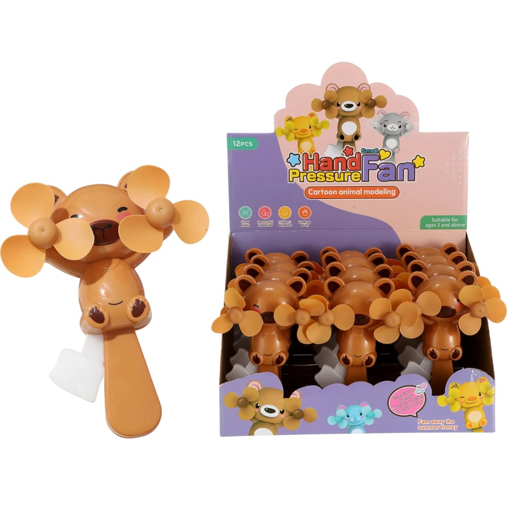 ventilador de mano dos hélices capybara