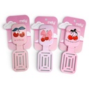 cepillo plegable con espejo cerezas