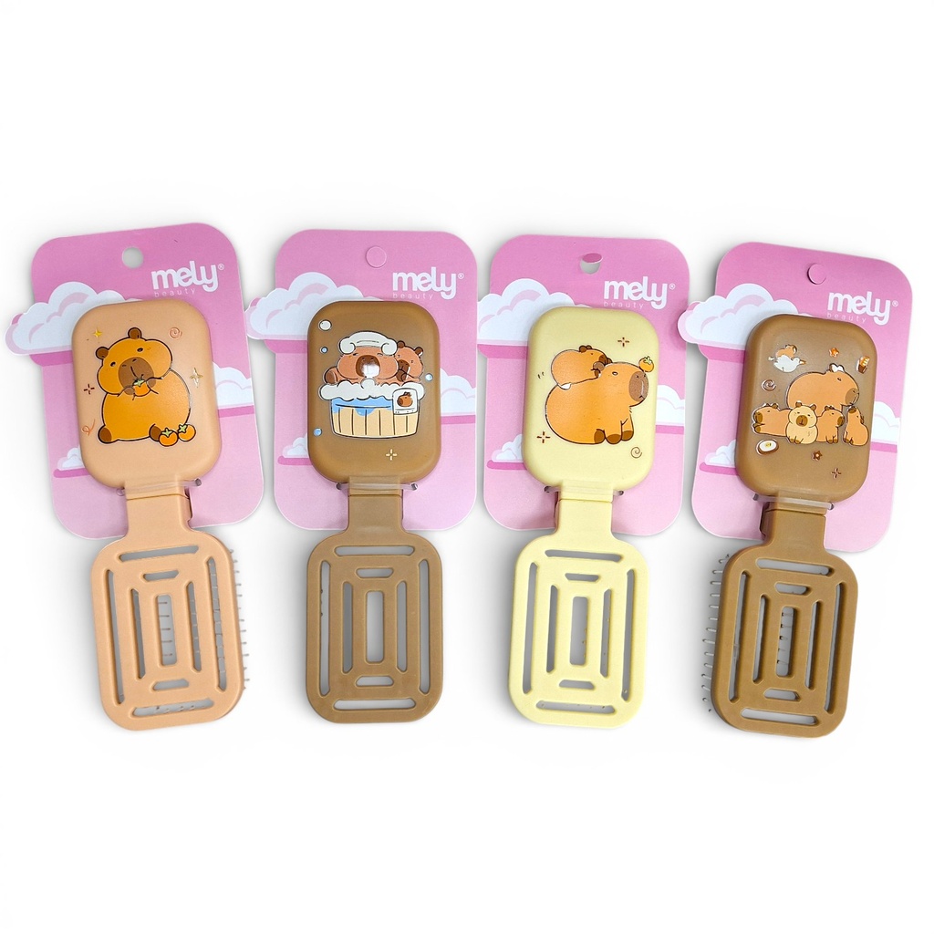 [PM-MYG3-0018] cepillo plegable con espejo capybara