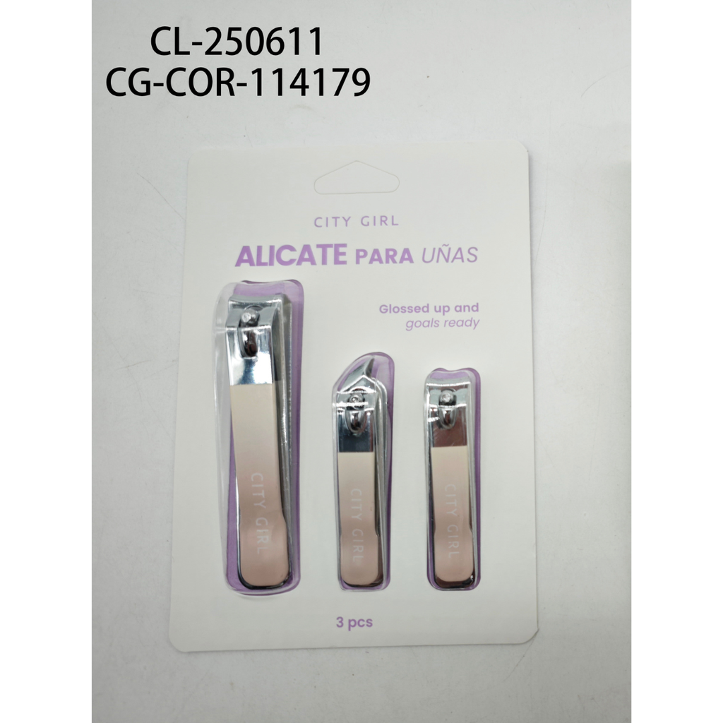 kit de cortauñas 3 pcs