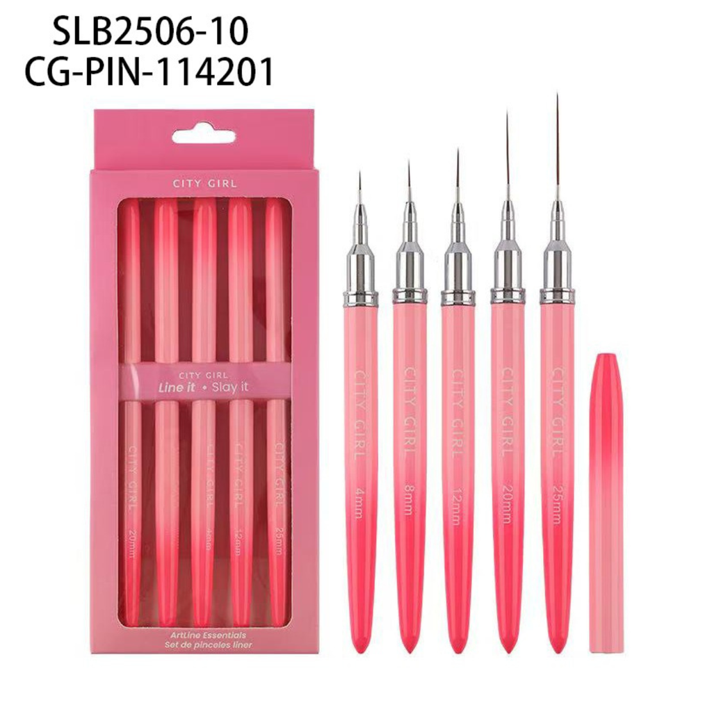 set de pincel liner 5pcs