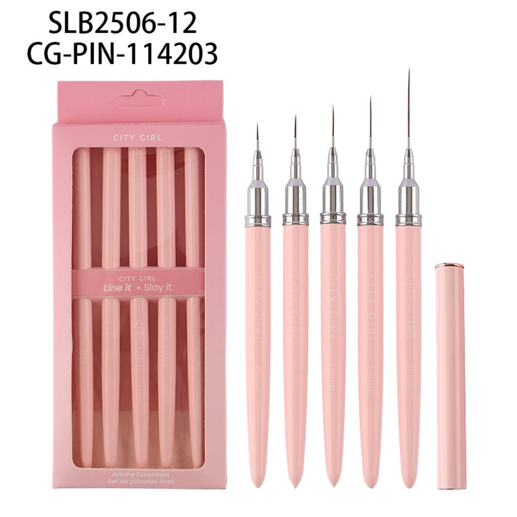 set de pincel liner 5pcs