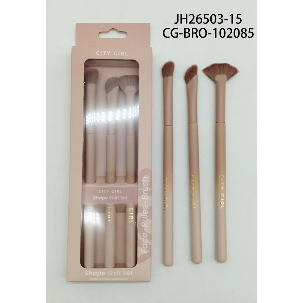 set de brochas para contorno 3pcs