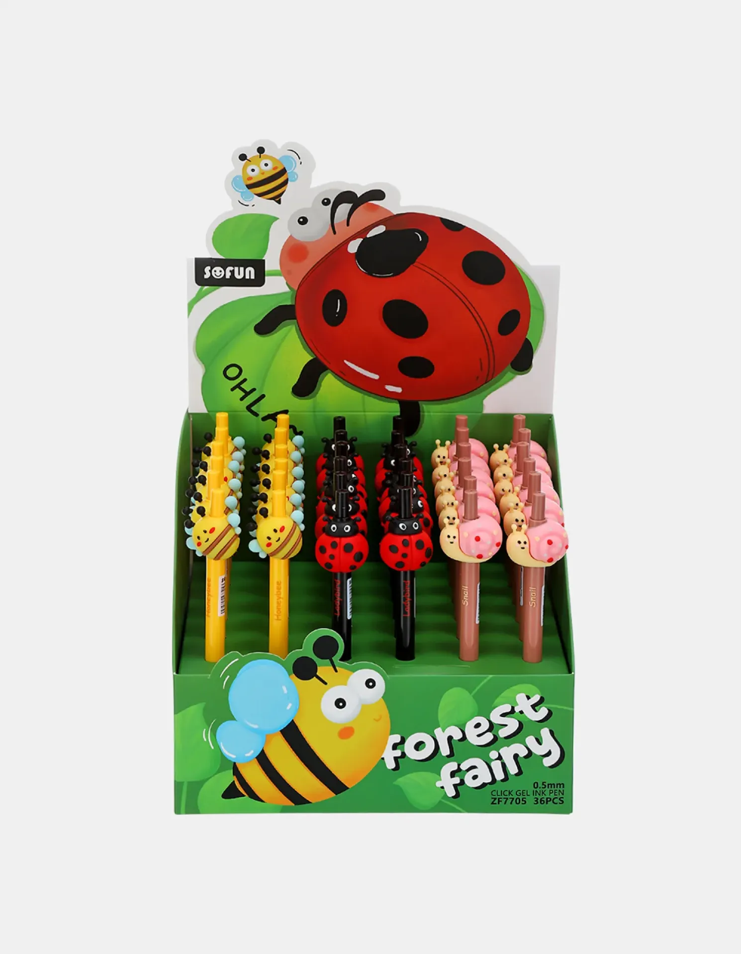 lapiceras con bichitos caja X36