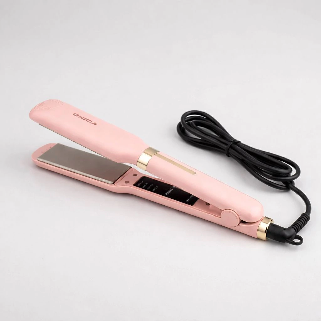 [PL-002147] plancha de pelo alisadora rosa ONICA