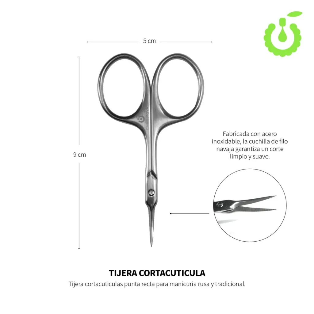 Tijera corta cuticulas rusa Cherimoya ___ PACK X12