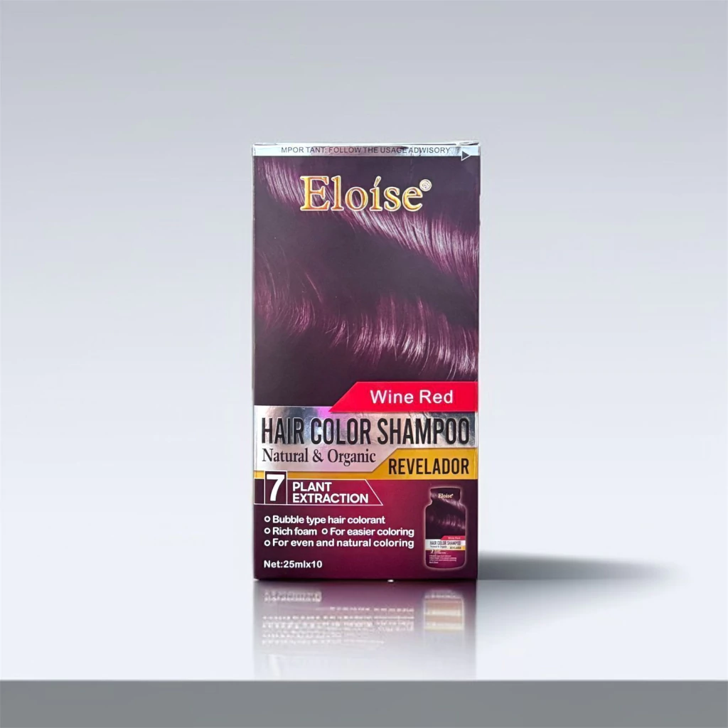 [PL-010854] Shampoo con tintura 25ml VINO TINTO ELOISE___CAJA X10 Sobres