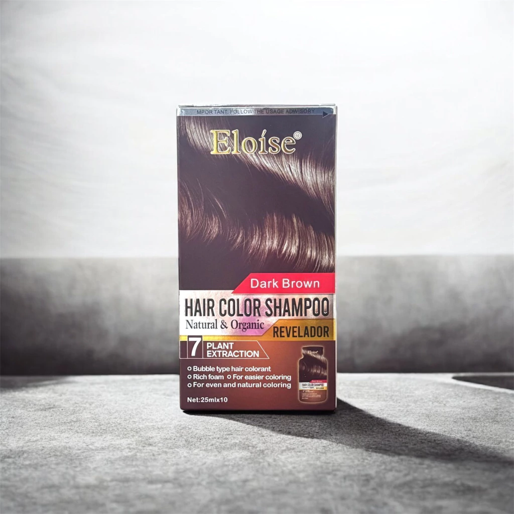 [PL-010830] Shampoo con tintura 25ml MARRON OSCURO ELOISE___CAJA X10 Sobres