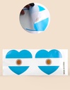 sticker corazon argentina___Pack X12