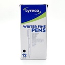 boligrafo negro set X12