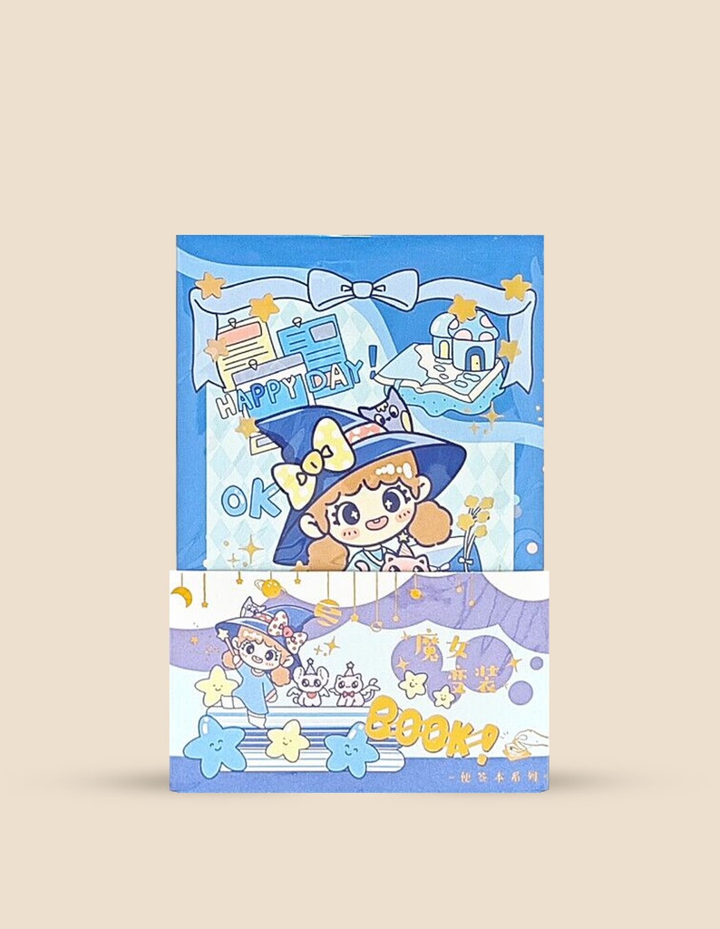 [PP-BB20177] block de notas brujita 15*3*9 set X6______Pack X6