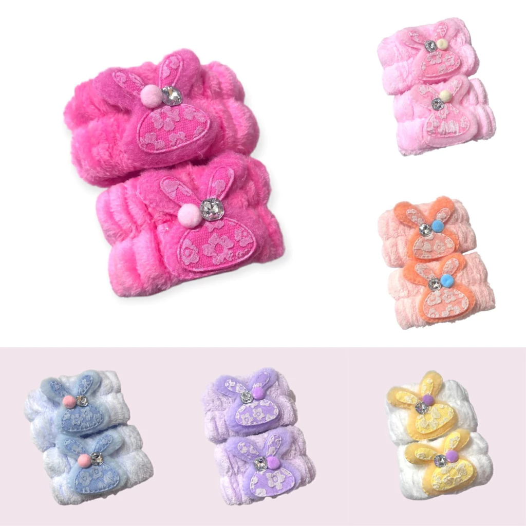 [PL-SWD06-017655-017686-017693] muñequera por par conejo con encaje