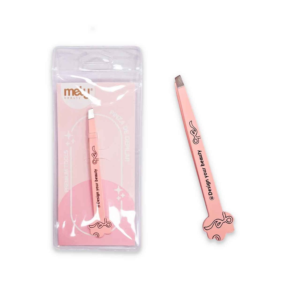 pinza de depilar rosa mely