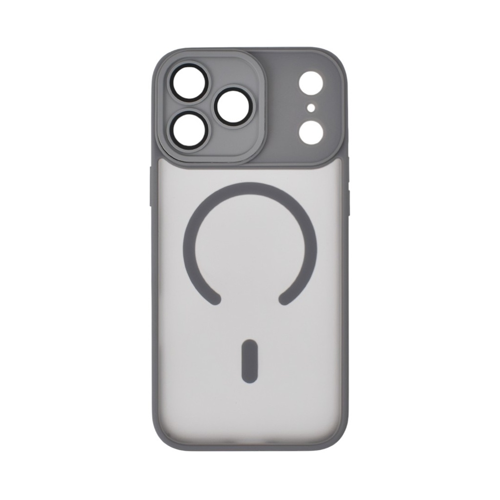 [PM-NFD2-I17PM-GS] funda de silicona iphone 17 pro max novera gris