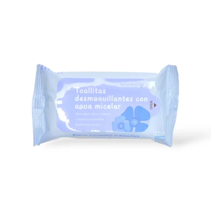 TOALLITAS DESMAQUILLANTES CON AGUA MICELAR ROMERO MELY