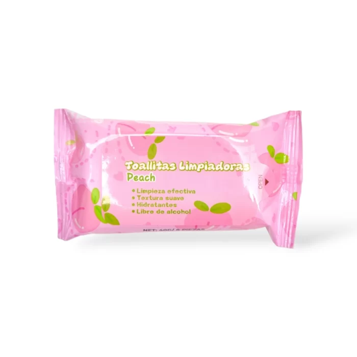 TOALLITAS DESMAQUILLANTES DURAZNO MELY