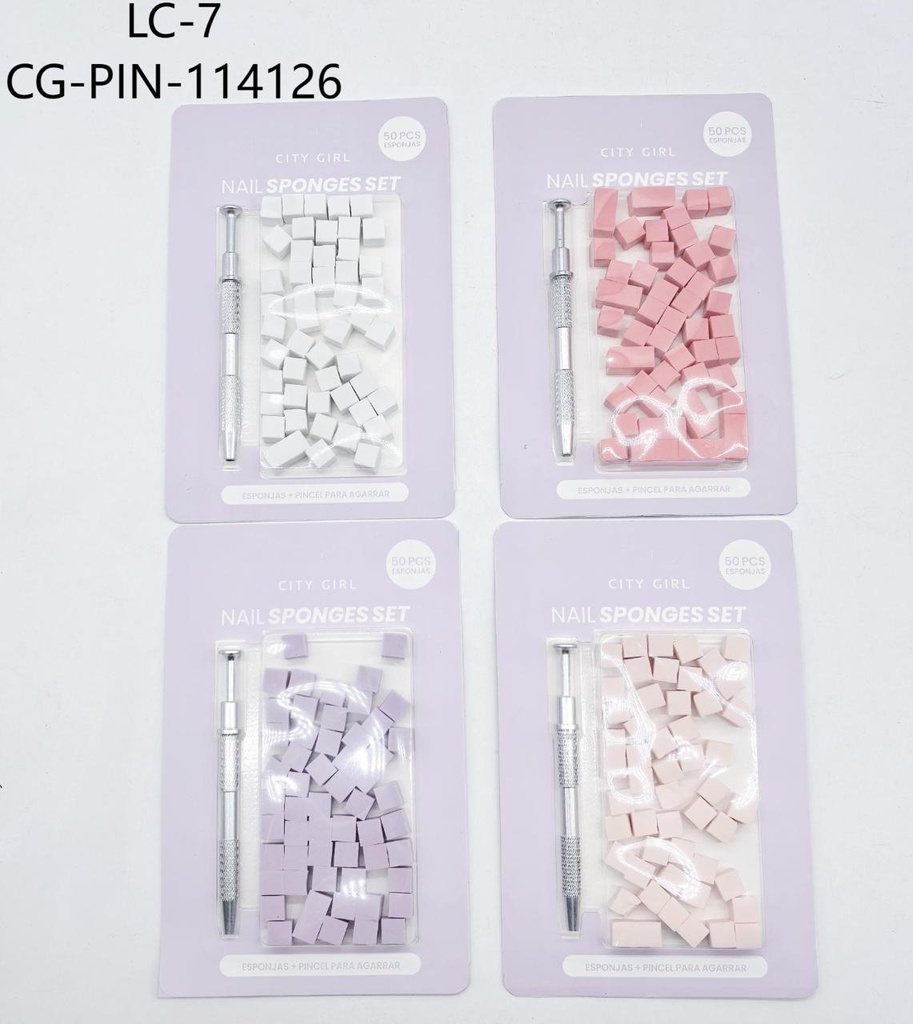 [PG-LC-7] set de esponjas y pincel