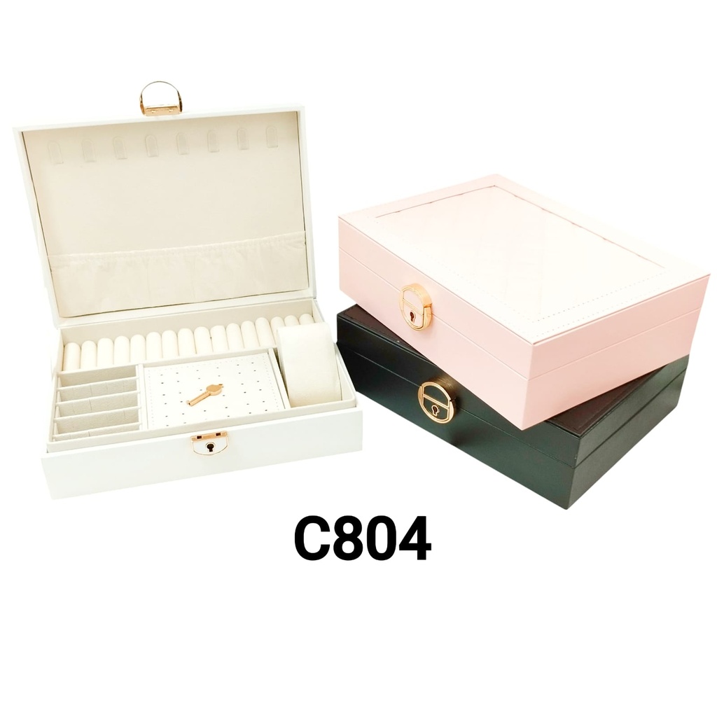 [PY-C804] ALHAJERO RECTANGULAR CON LLAVE .