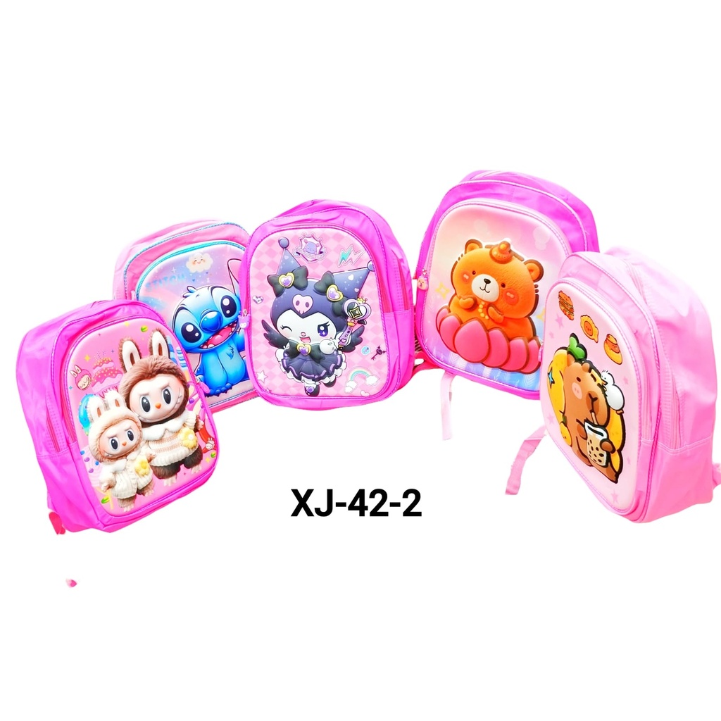 MOCHILA DOBLE CIERRE PERSONAJES .