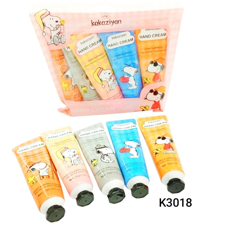 [PY-K3018] SET CREMA PARA MANOS SNOOPY X5PCS.