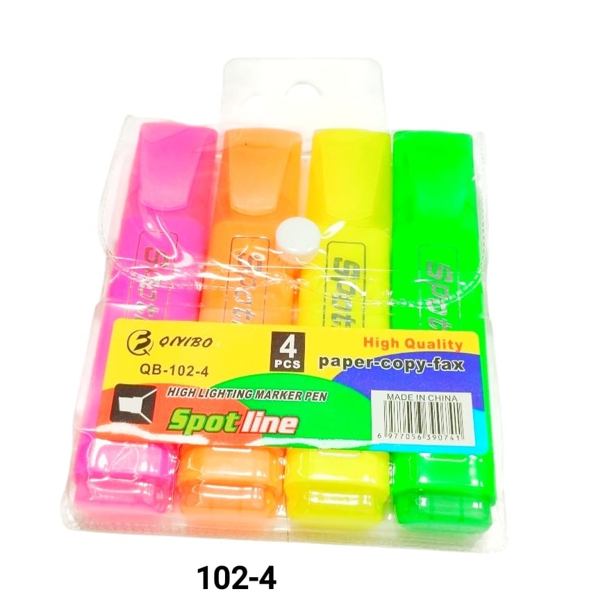 RESALTADOR FLUOR X4PCS.