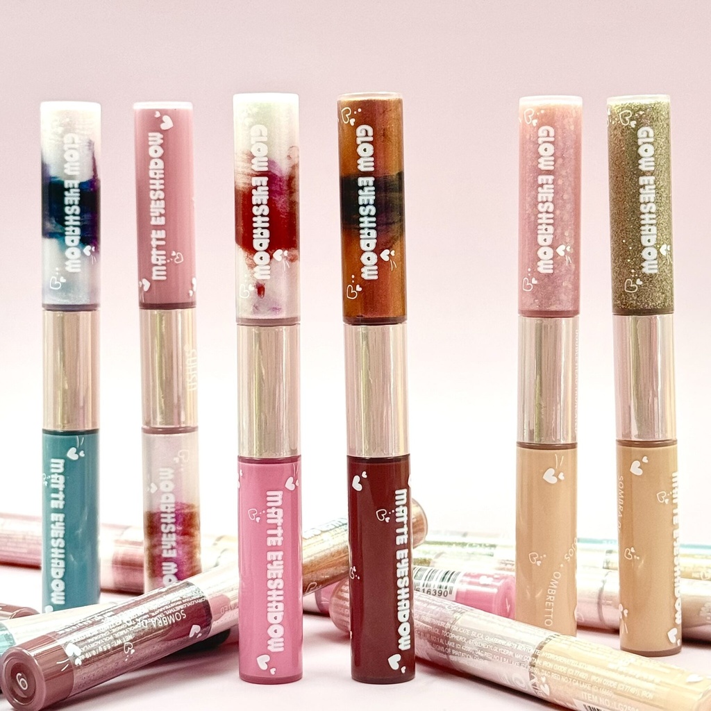 [PY-LG2591] SOMBRA EN CREMA BRILLOSA Y MATE 2EN1 USHAS