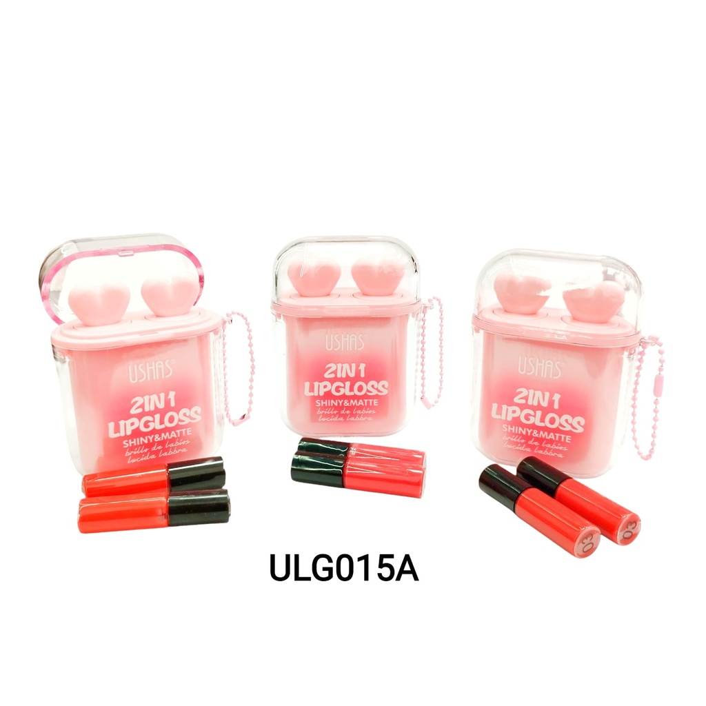 [PY-ULG015A] LIP GLOSS 2 EN 1 USHAS