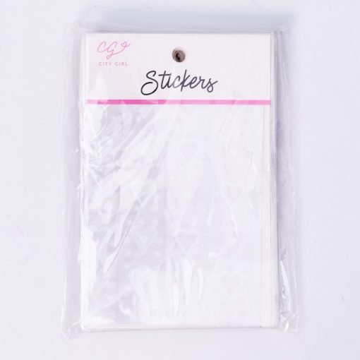 [PG-KKZ-7446-X6] STICKERS PLATEADOS PARA UÑAS (Pack X6)