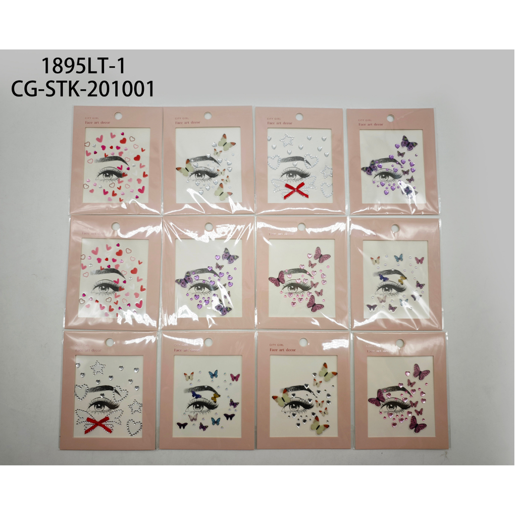 [PG-1895LT-1-X6] stickers para rostro (Pack X6)