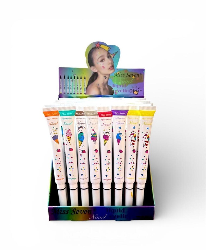 [PL-128195] Delineador de ojos MISS SEVEN___Pack X12