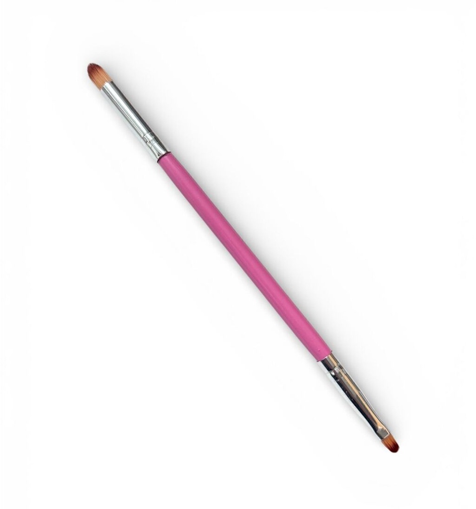 [PL-035669] Pincel doble de acrilico ___Pack X6