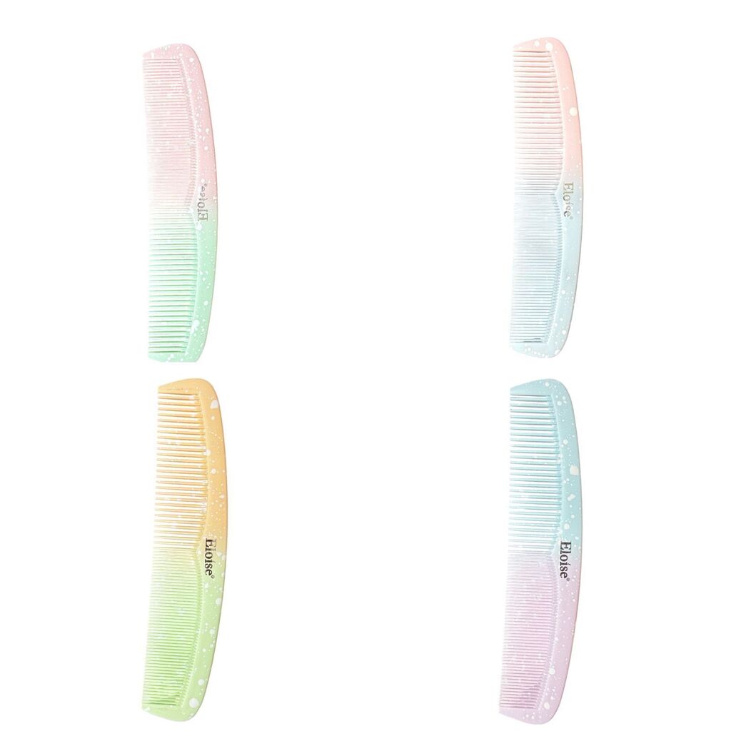 [PL-018362] Peine medialuna manchitas SURTIDO  ELOISE ___Pack X6