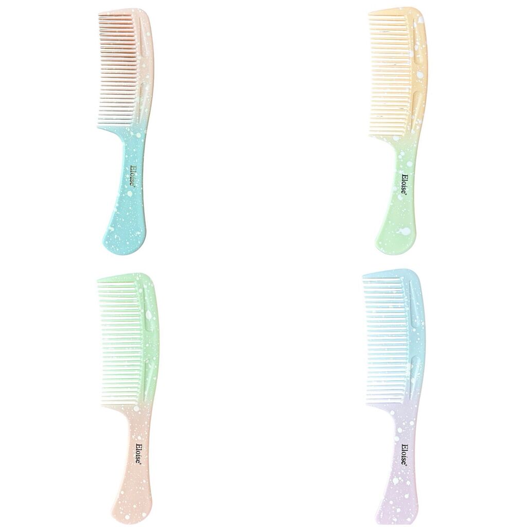 [PL-018355] Peine con relieve manchitas SURTIDO  ELOISE ___Pack X6