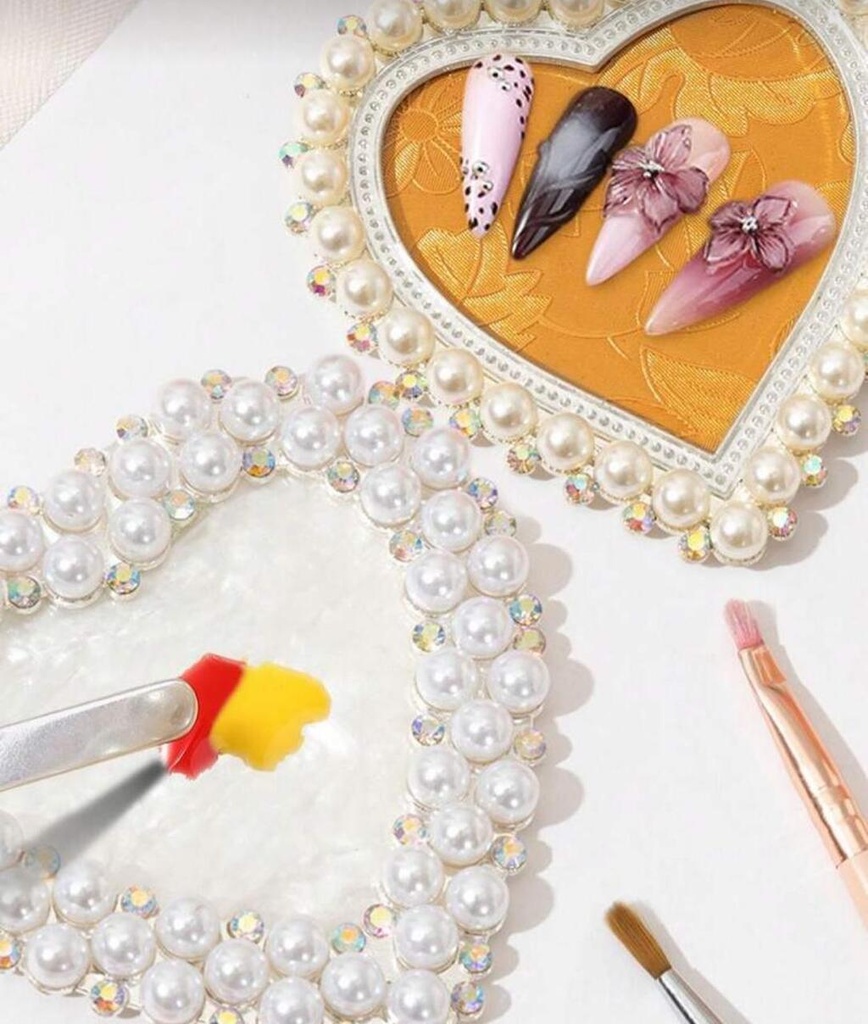 [PL-200716] Paleta para deco de uñas CORAZON  ___Pack X6