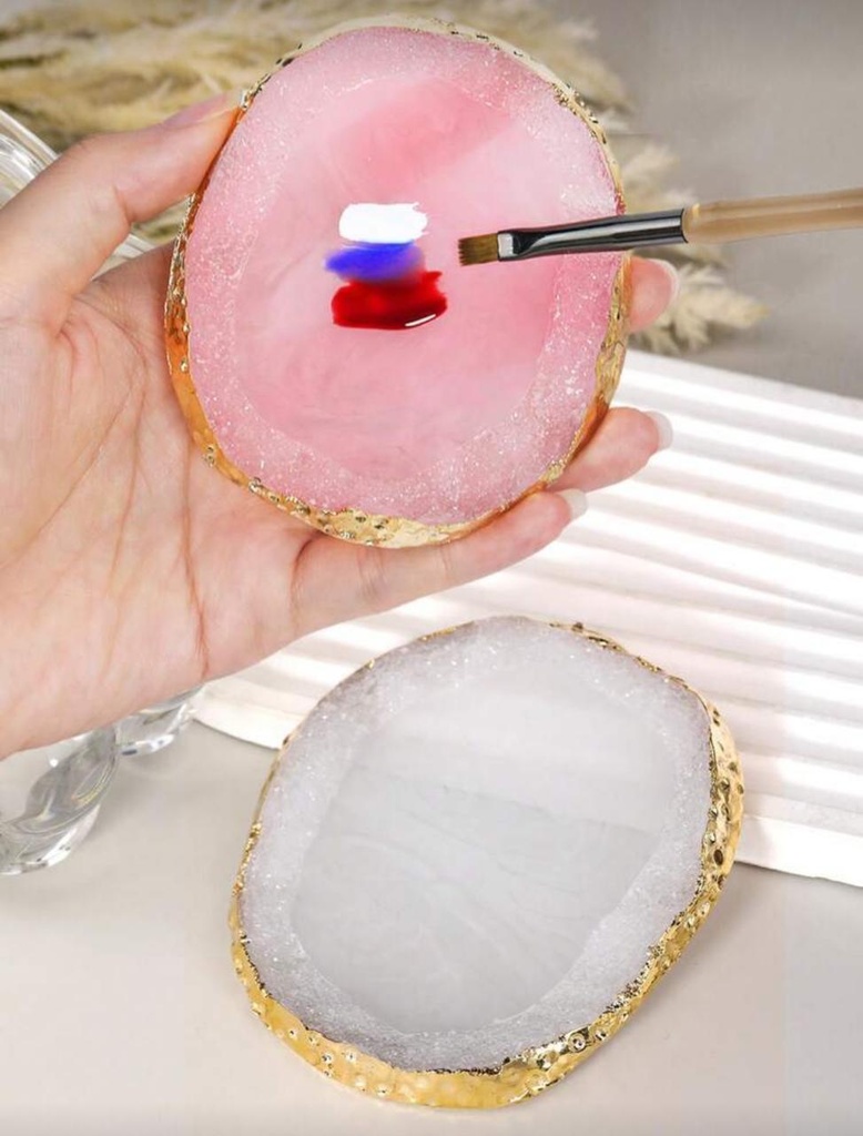 [PL-201119] Paleta de deco para uñas REDONDO MARMOL ___Pack X6