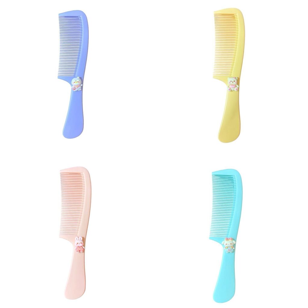 [PL-018423] Peine semi cuadrado con accesorio SURTIDO ELOISE ___Pack X6