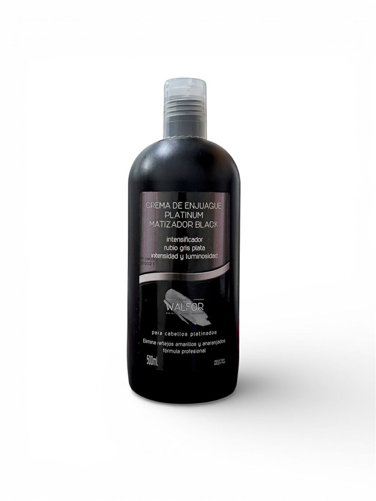 [PL-440263] Matizador black INTENSIFICADOR RUBIO GRIS PLATA 500ml  BEAUTY WALFOR